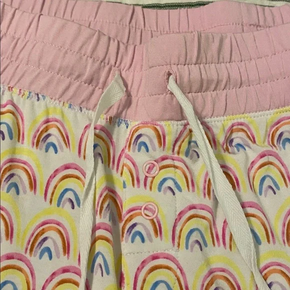 Little Sleepies bamboo sleepwear set in pink with rainbows - Picture 6 of 8